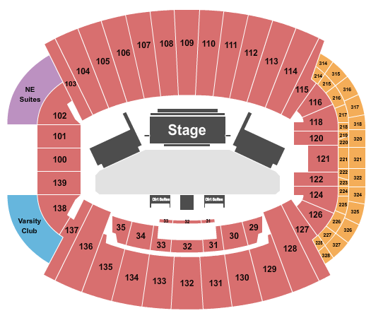 Doak Campbell Stadium PBR Seating Chart
