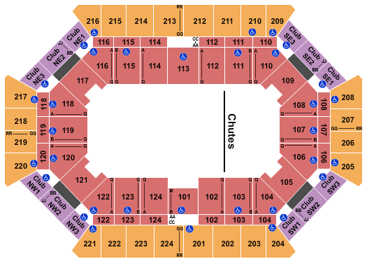 Donald L. Tucker Civic Center PBR Seating Chart